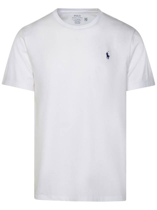 Men's Embroidered Pony Short Sleeve T-Shirt White - POLO RALPH LAUREN - BALAAN 2