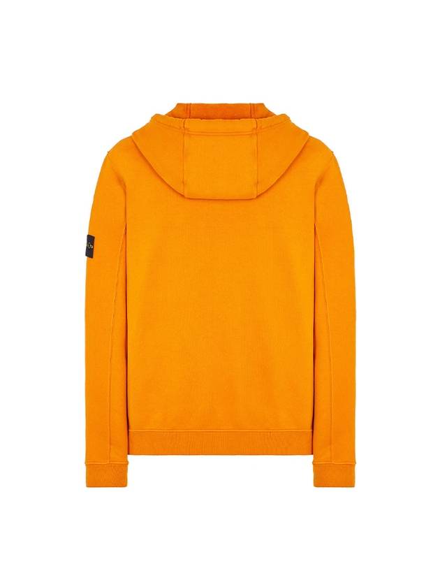 Wappen Patch Cotton Zip Up Hoodie Orange - STONE ISLAND - BALAAN 3