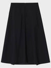 Multi-pleated flared skirt black - NOIRER FOR WOMEN - BALAAN 4