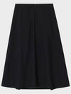 Multi-Pleated Flared A Line Skirt Black - NOIRER FOR WOMEN - BALAAN 4