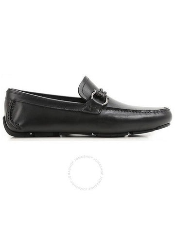 Salvatore Ferragamo Men's Gancini Driver Moccasin In Black, Brand Size 5.5 - SALVATORE FERRAGAMO - BALAAN 1