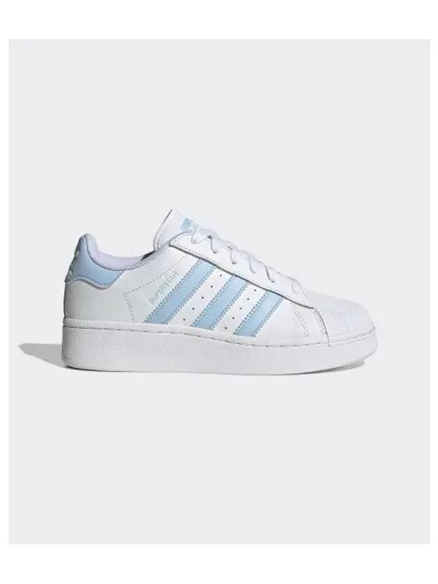 Women's Superstar Casual Low Top Sneakers Blue White - ADIDAS - BALAAN 2