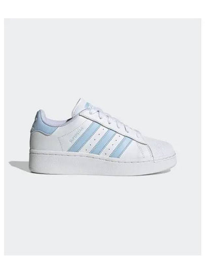 Women's Superstar Casual Low Top Sneakers Blue White - ADIDAS - BALAAN 2