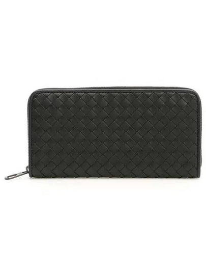 Intrecciato Zipper Long Wallet Black - BOTTEGA VENETA - BALAAN 2