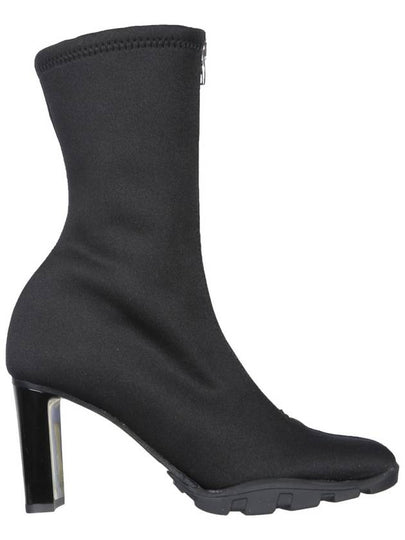 Neoprene Ankle Middle Boots Black - ALEXANDER MCQUEEN - BALAAN 2