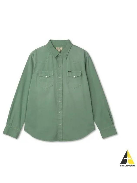 Classic fit denim western shirt green - POLO RALPH LAUREN - BALAAN 1