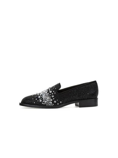 WOMEN LIDIA Big Crystal Loafers Black - GIUSEPPE ZANOTTI - BALAAN 1