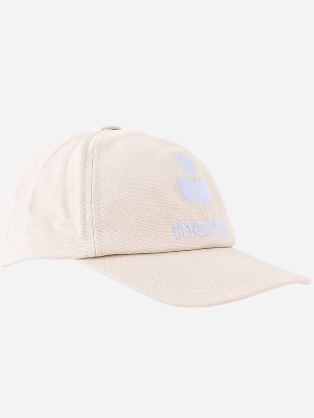 Tyron Logo Cotton Ball Cap Beige - ISABEL MARANT - BALAAN 3