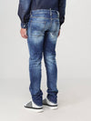 Medium Heritage Rammendo Wash Skinny Jeans Blue - DSQUARED2 - BALAAN 3