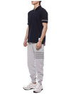 Men's Diagonal Training Cotton Track Pants Grey - THOM BROWNE - BALAAN 5