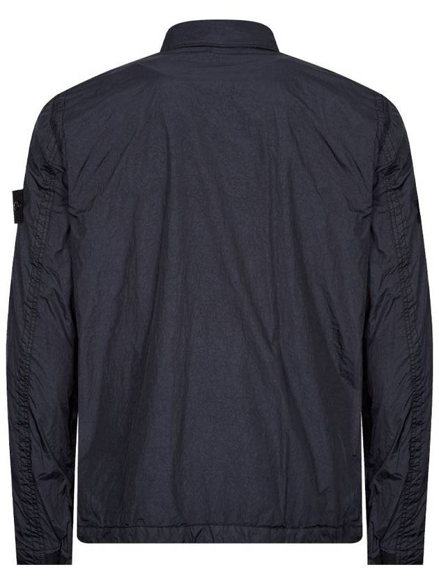 Garment Dyed Crinkle Reps Recycled Nylon Jacket Navy - STONE ISLAND - BALAAN 3