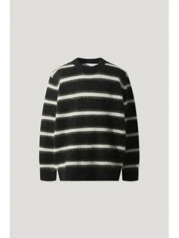 Mohair striped knit pullover BLACK - IRO - BALAAN 1