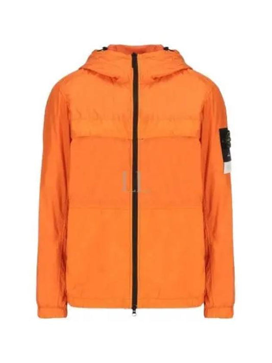 Crinkle Reps Hooded Jacket Orange - STONE ISLAND - BALAAN 2