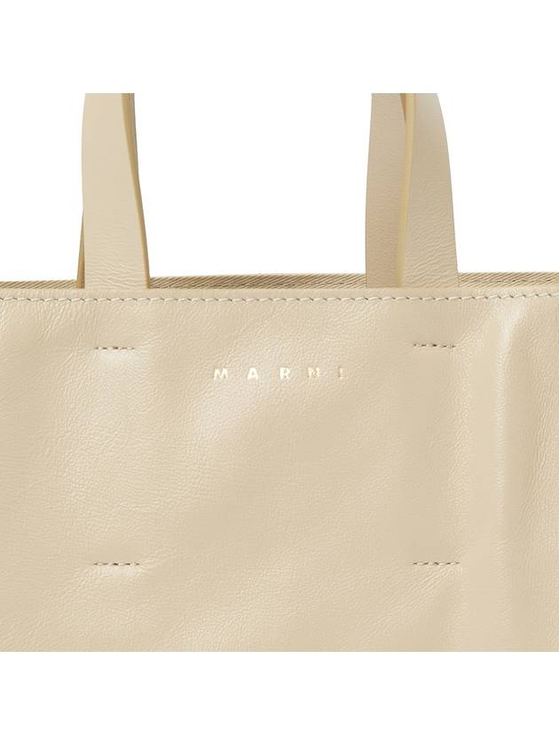 Museo Leather Tote Bag Beige - MARNI - BALAAN 9