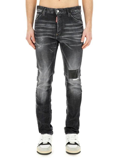 Distressed Wash Denim Jeans Black - DSQUARED2 - BALAAN 2