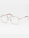 Eyewear Metal Geometric Multi-Angle Eyeglasses Metal Gold - GUCCI - BALAAN 3