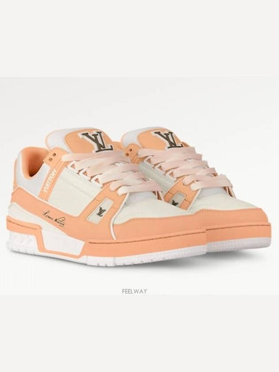 LV Trainer Low Top Sneakers Orange - LOUIS VUITTON - BALAAN 2