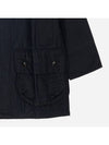 Men's Beaufort Wax Jacket Navy - BARBOUR - BALAAN 6