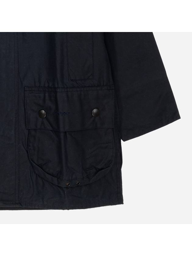 Men's Beaufort Wax Jacket Navy - BARBOUR - BALAAN 5