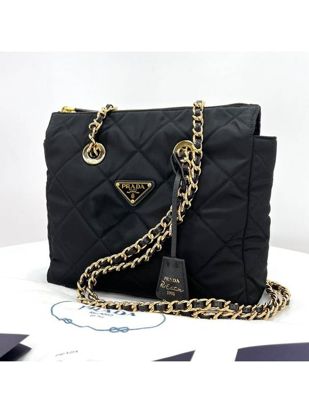 Re Nylon Edition Quilted Chain Shoulder Bag Tote 1BG468 - PRADA - BALAAN 1