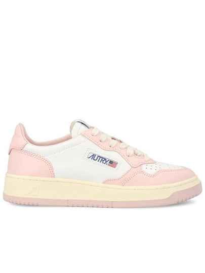 Medalist Bicolor Leather Low Top Sneakers White Pink - AUTRY - BALAAN 2