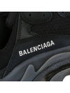 Triple S Clear Sole Low Top Sneakers Black - BALENCIAGA - BALAAN 8