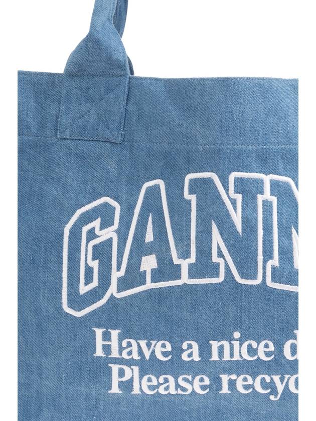 Ganni Shopper Bag, Women's, Blue - GANNI - BALAAN 6