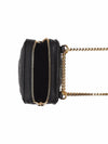 Chain Strap Quilted Lambskin Lola Pouch Bag Black - BURBERRY - BALAAN.