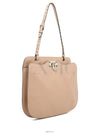 Rockstud beige gold one handle shoulder bag - VALENTINO - BALAAN 3