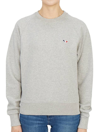 Tricolor Fox Patch Adjusted Sweatshirt Gray - MAISON KITSUNE - BALAAN 2