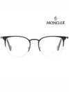 Eyewear Oval Eyeglasses Black - MONCLER - BALAAN 4