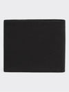 Saffiano Leather Half Wallet Black - PRADA - BALAAN 3