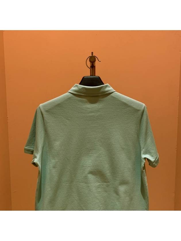 Men's Open Short Sleeve Polo Shirt Full Green - LORO PIANA - BALAAN 6