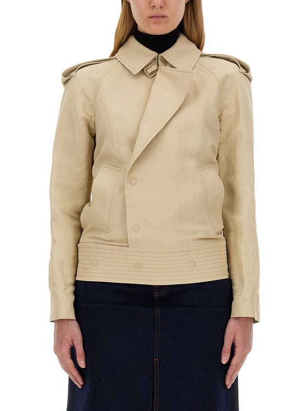 Canvas Trench Jacket Beige - BURBERRY - BALAAN 2