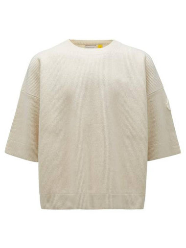 Genius Knit Top Ivory - MONCLER - BALAAN 1