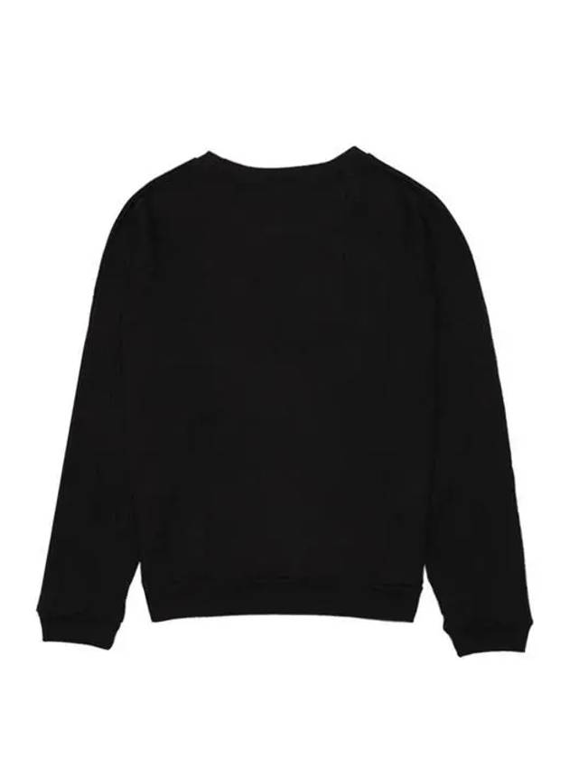 Basic Organic Cotton Fleece Sweatshirt Black - BASERANGE - BALAAN 3