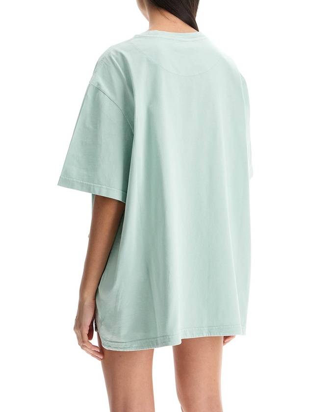 oversized short sleeve mint green t-shirt - THE ATTICO - BALAAN 3