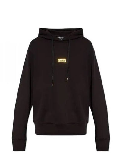 Logo Regular Fit Hood Black - VERSACE - BALAAN 2