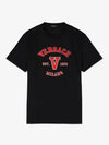 Men's Varsity Logo Short Sleeve T-Shirt Black - VERSACE - BALAAN 2