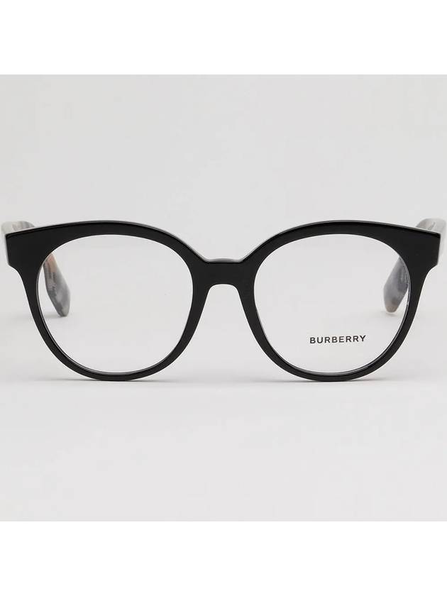 Glasses frame BE2356 3942 JACQUELINE black round horn rim - BURBERRY - BALAAN 3