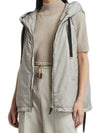 Greengo Water Repellent Hooded Padded Vest Ivory - MAX MARA - BALAAN 2