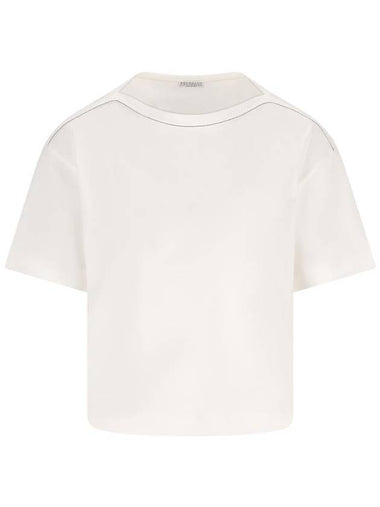 Brunello Cucinelli T-shirts and Polos White - BRUNELLO CUCINELLI - BALAAN 1