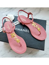 36 size clover button string sandals pink - CHANEL - BALAAN 1