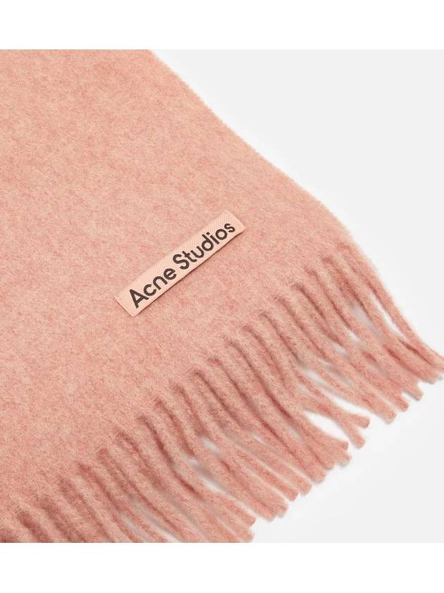 Wool Fringe Scarf Rose Melange - ACNE STUDIOS - BALAAN 4