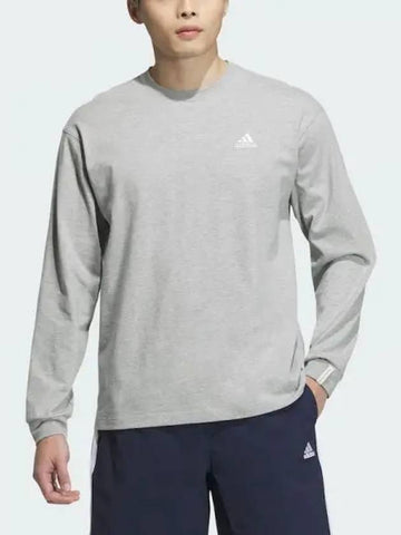 Essential loose fit small logo long sleeve tee JF3927 Domestic product GQDO24070370344 - ADIDAS - BALAAN 1