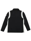 collar color matching point mock neck shirt LS9202WL - BLACK&WHITE - BALAAN 5