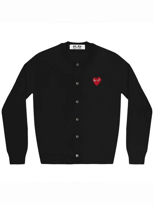 Women s Red Heart Wappen Wool Cardigan P1N007 AX N007 051 1 - COMME DES GARCONS - BALAAN 1