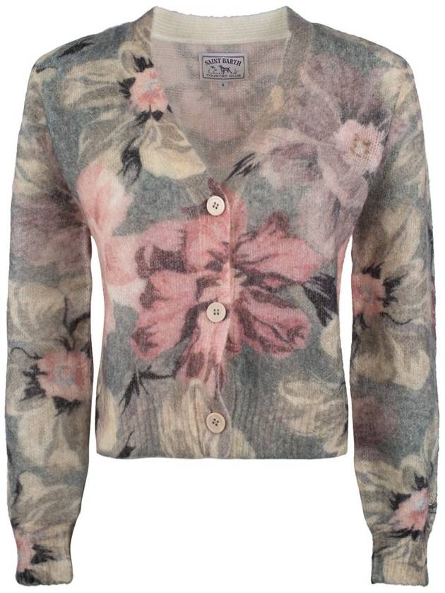 MC2 Saint Barth Cardigan With Floral Pattern - MC 2 SAINT BARTH - BALAAN 1