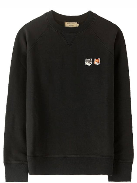 Double Fox Head Patch Classic Sweatshirt Anthracite - MAISON KITSUNE - BALAAN 2