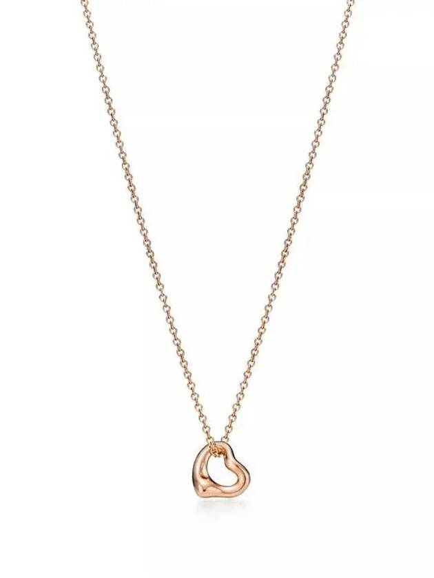 Women’s Open Heart Pendant Necklace Rose Gold - TIFFANY & CO. - BALAAN 2